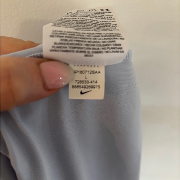 Like New Nike Maria Sharapova tennis dress Mesh Sporty Prep Light Blue/White LG - Picture 7 of 7